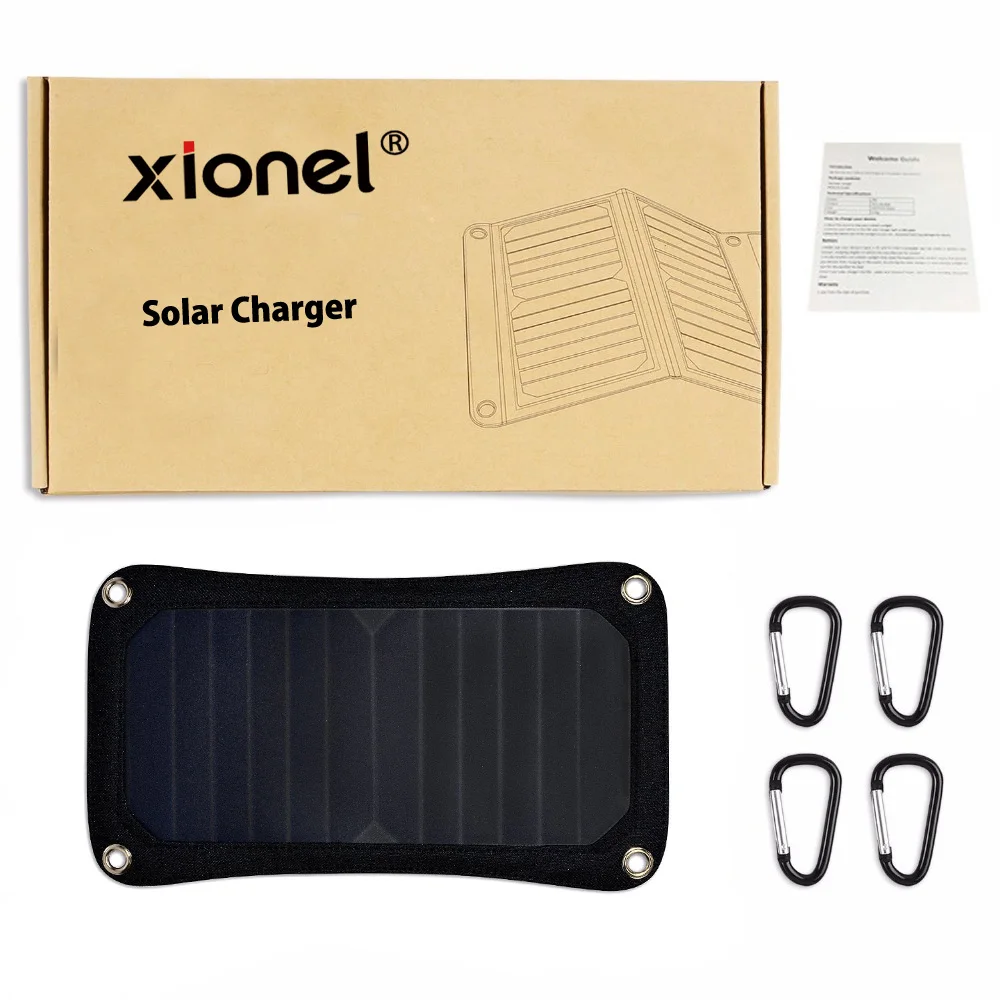 Xionel 6 5 W солнечная панель ультра тонкий высокоэффективный портативный USB