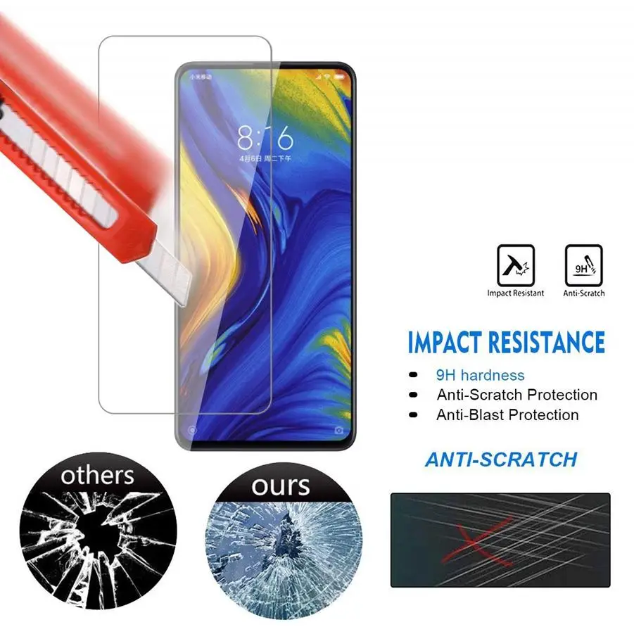 2.5D прозрачное стекло для Redmi Note 7 6 Pro Защитная пленка экрана Xiaomi MI 9 8 A2 Lite 9Se Mix3 2S