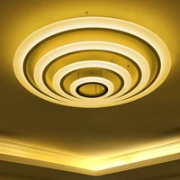 luxury round acrylic ceiling light aluminum fashion ceiling lights lamparas de techo vintage lampara techo dormitorio