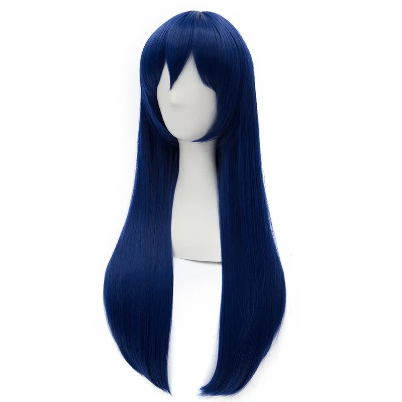 L-email, парик, совершенно, Love Live, Sonoda Umi, длинные парики для косплея, темно-синие, термостойкие синтетические волосы, Perucas, парик для косплея
