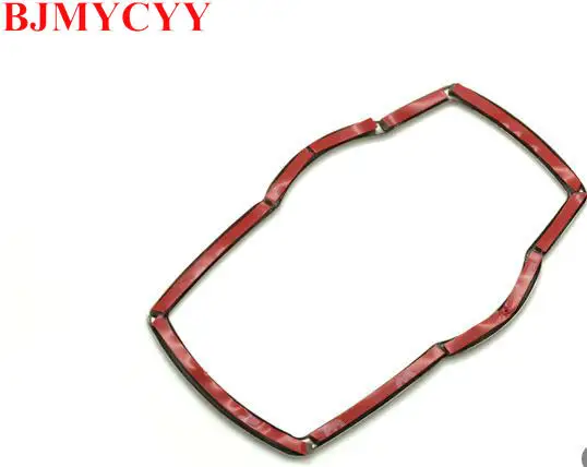 BJMYCYY Car Multimedia Box Button Decoration Frame Cover Stickers Brand For BMW 1/3/5/7 Series E70 E71 E46 E90 Auto Accessories |