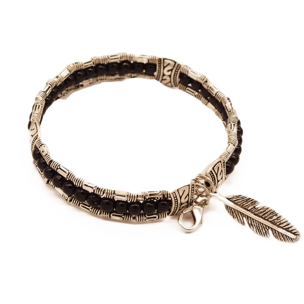 Модные тибетские милые ювелирные изделия перо Цыганский женский винтажный