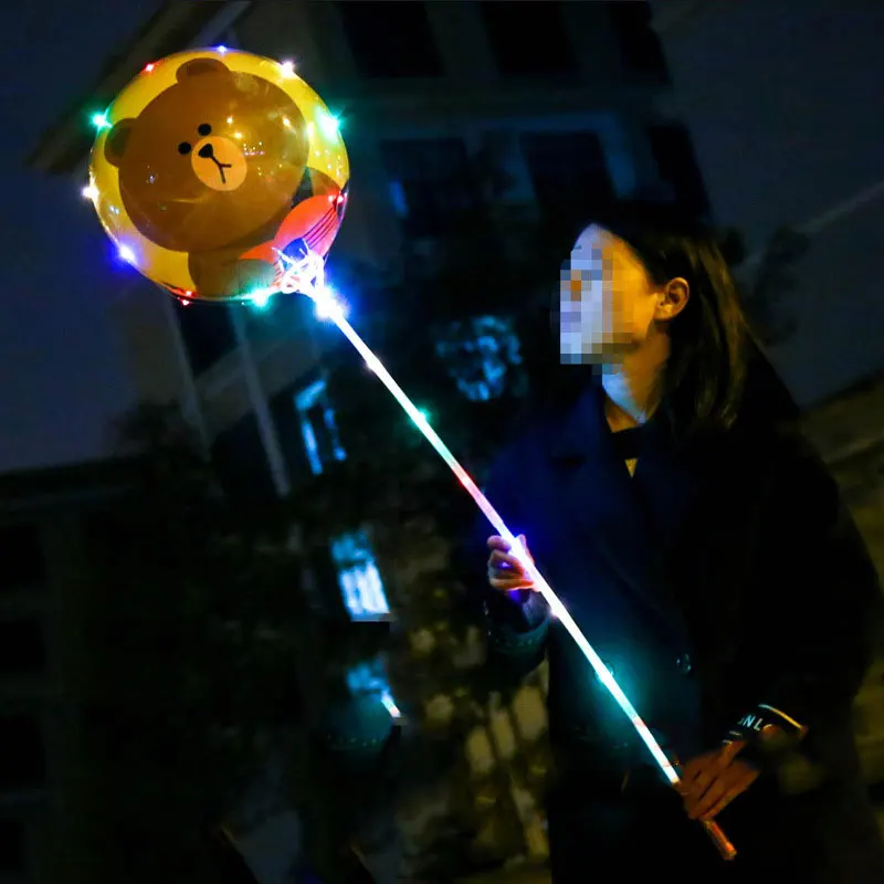 5 шт. Романтический Батарея питание бобо мяч огни 18 дюймов Bubble шар светодиодный