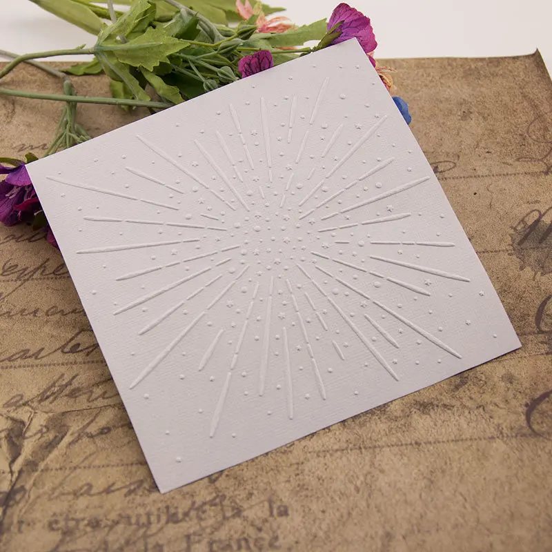 Фейерверк пластиковые тисненые папки для рукоделия скрапбукинга бумажных