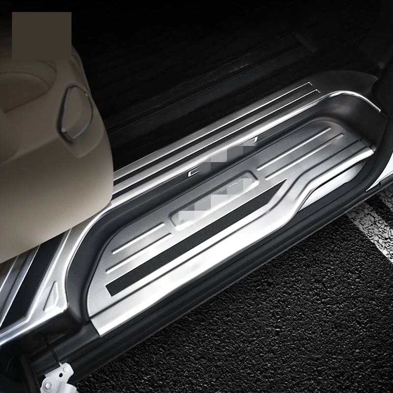 Педали из нержавеющей стали для Toyota Alphard 2015-2018 черные запасные части порога двери