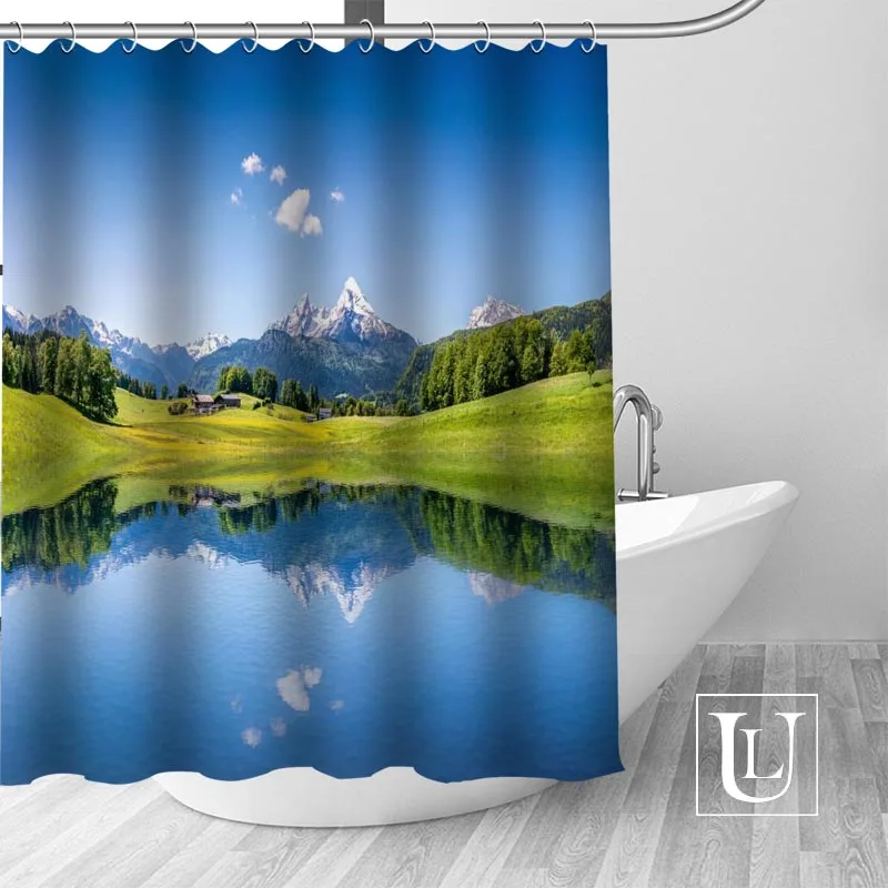

Custom national Curtain Fabric Modern Shower Curtain bathroom beautiful Curtains Bath decor Polyester Cloth Waterproof
