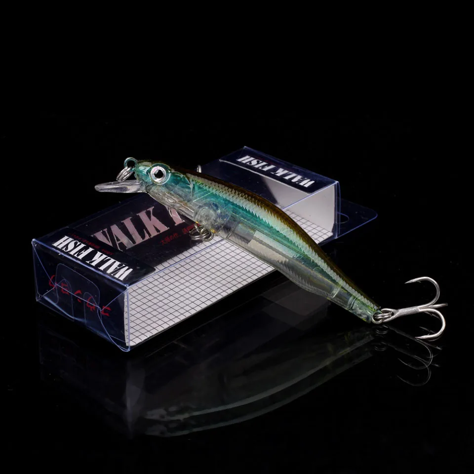WALK FISH 1 шт. рыболовные приманки Minnow Crank 85 мм 9,1 г магнитная система Высокое качество жесткие приманки воблеры приманка, рыболовные снасти - Цвет: E 5