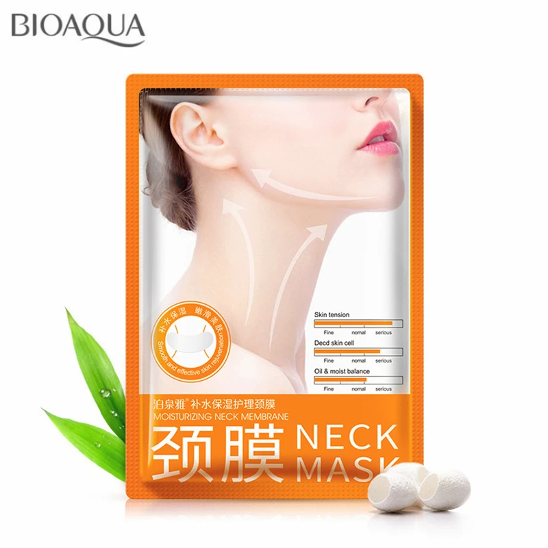 5 шт./лот/партия коллагеновая маска для шеи отбеливающая антивозрастной