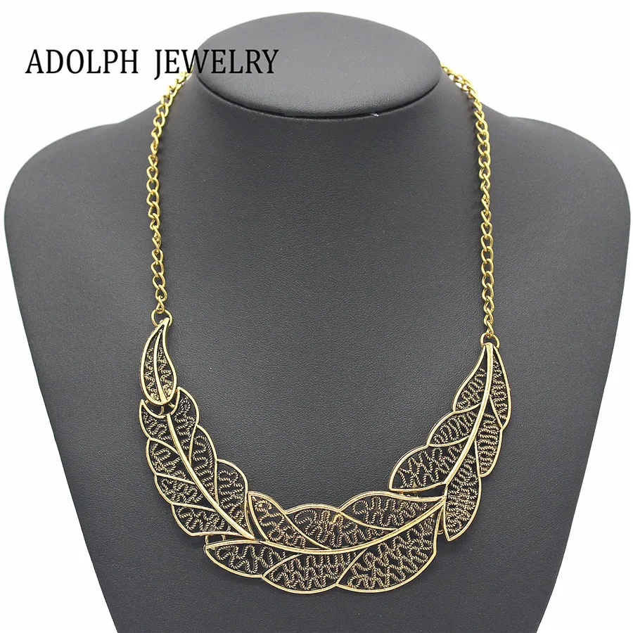Ювелирные изделия ADOLPH оптовая продажа винтажное ожерелье с листьями эффектное