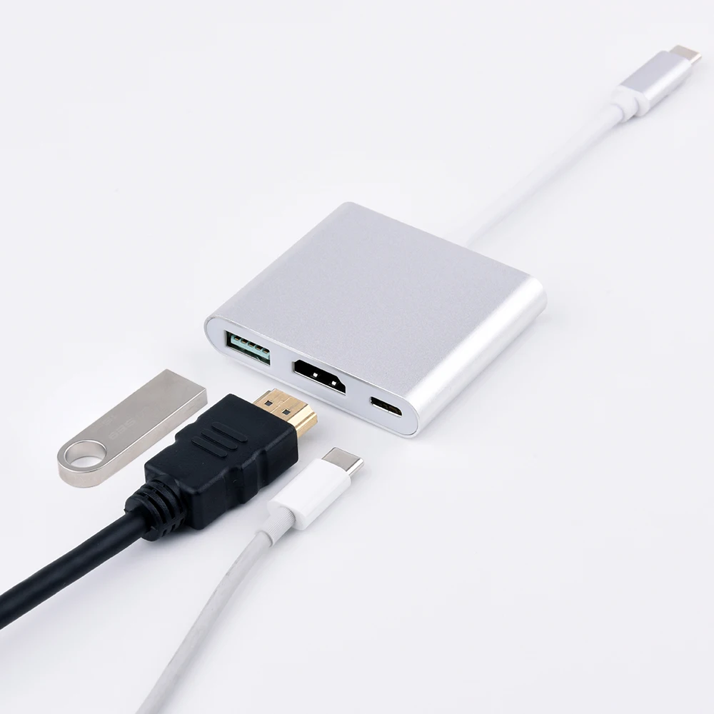 USB 3 0 type C к HDMI/USB 1 многопортовый адаптер|Адаптеры Type-C| |
