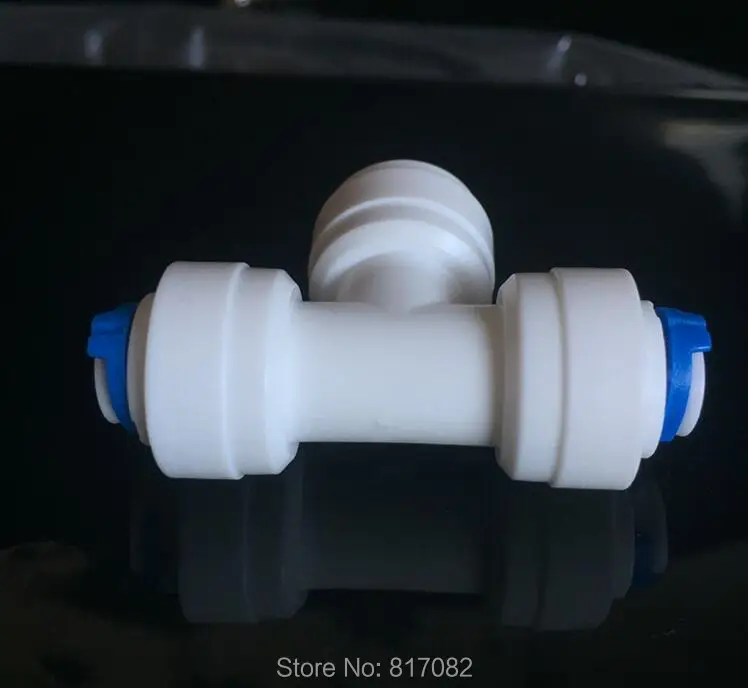 2 шт. пластиковые водопроводные фитинги с обратным осмосом 1/4 дюйма х 3/8 дюймов