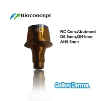 straumann compatible bone level rc cementable abutment d 6 5mm gingiva height 1mm abutment height 5 5mm 132190
