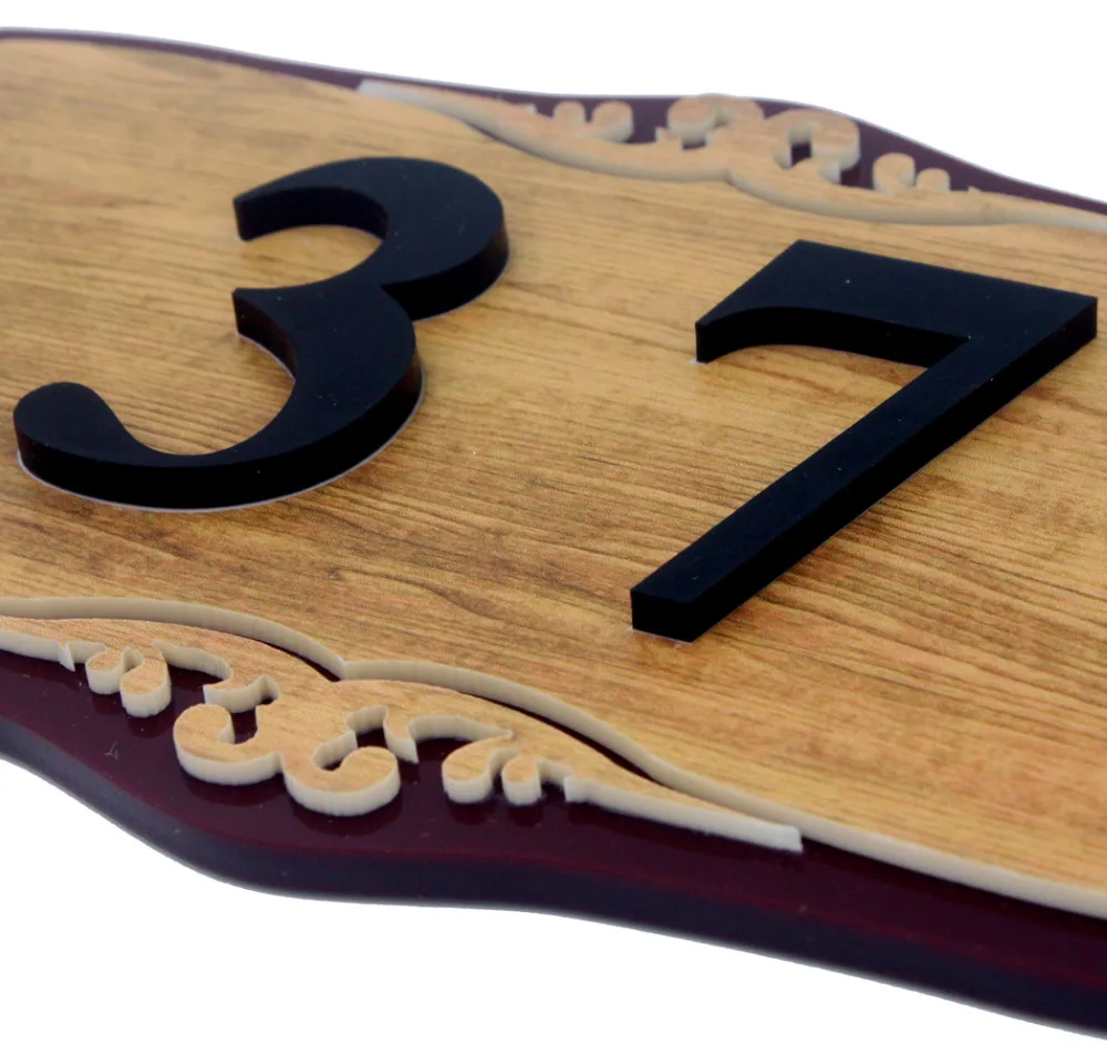 Дверные тарелки любые буквы с символикой номер дома отеля европейский стиль