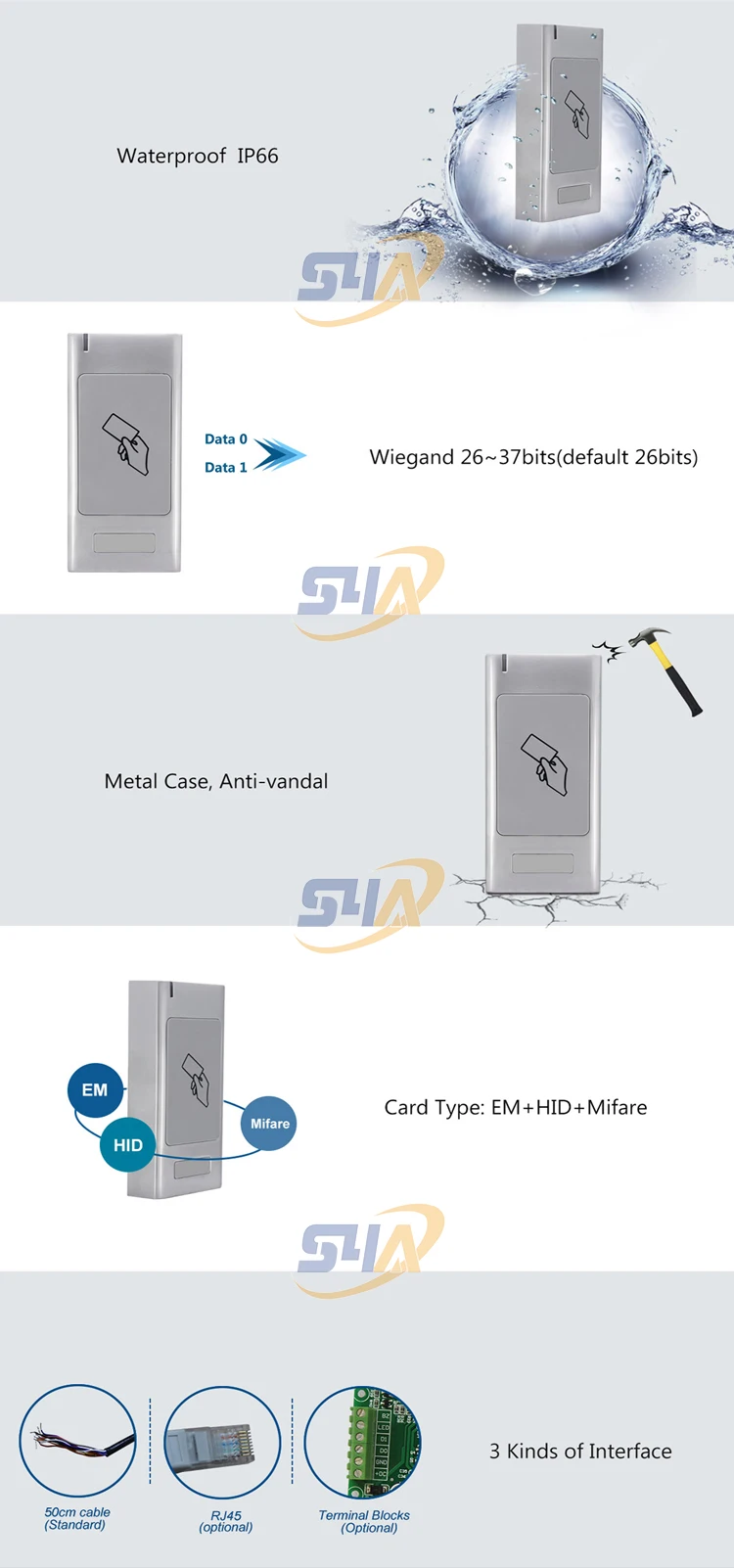 Считыватель карт с двойной частотой rfid