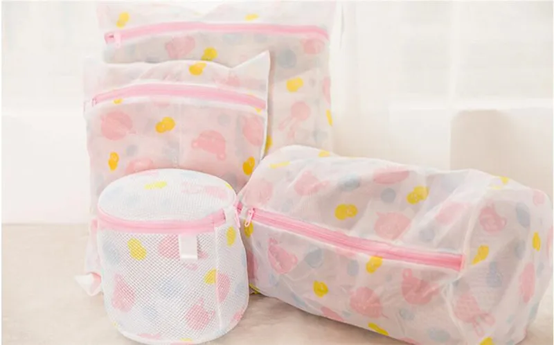 5pcs set Бюстгальтер Нижнее белье продукты пакеты, корзины для стирки) сетчатый мешок бытовые чистящие средства Аксессуары стирка мешки по уходу - Цвет: 5pcs set