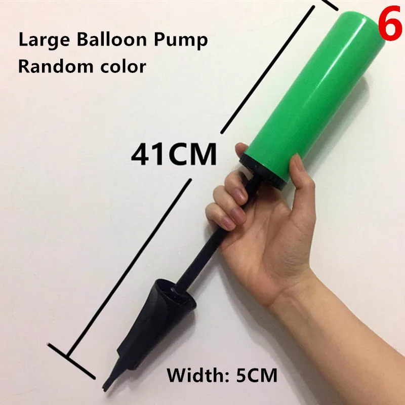 6-Large balloon pump Аксессуары для воздушного шара воздушный шар лента воздушный насос Арка палочка фиксированная балон для взрослых детей день рождения Свадебные украшения балон - Цвет: 6-Large balloon pump