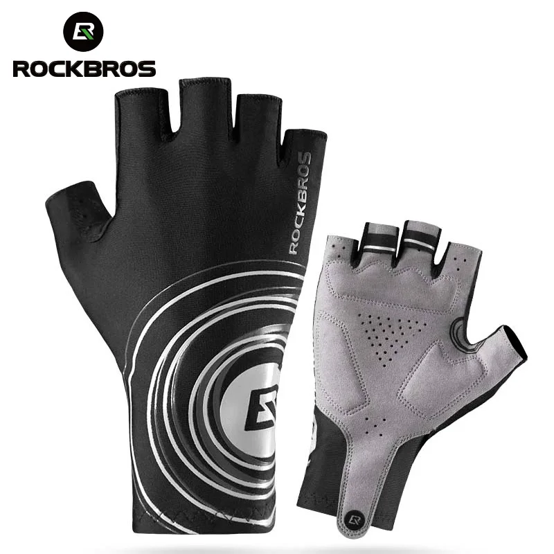 Велосипедные перчатки ROCKBROS короткие тактические спортивные митенки на