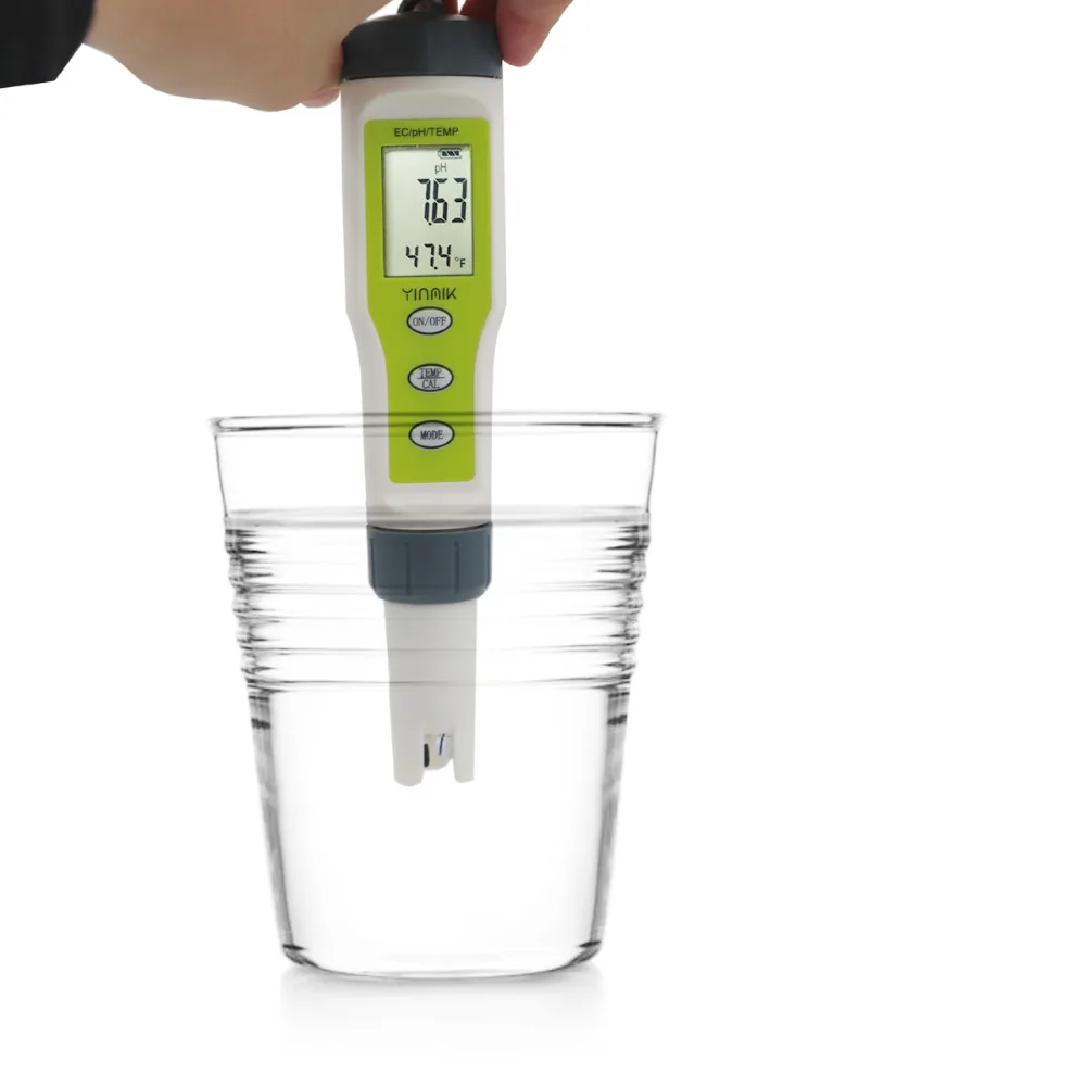Digital Water Quality Tester Pen Type pH EC TEMP Meter Acidometer Drink 3 in 1 Multi-parameter Analyzer 30%off |