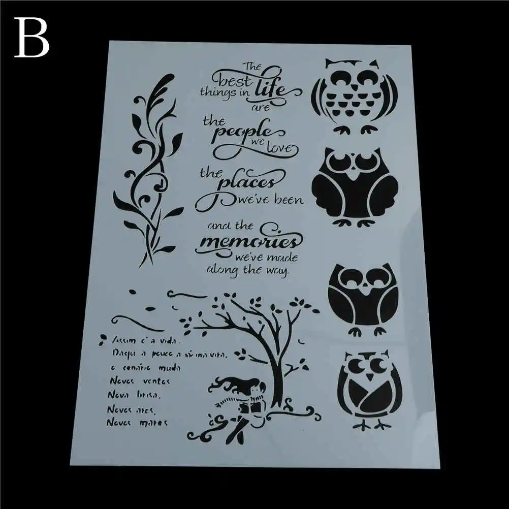 Сделай сам с капюшоном рисунком Совы автомобиль дерево ремесло наслоения