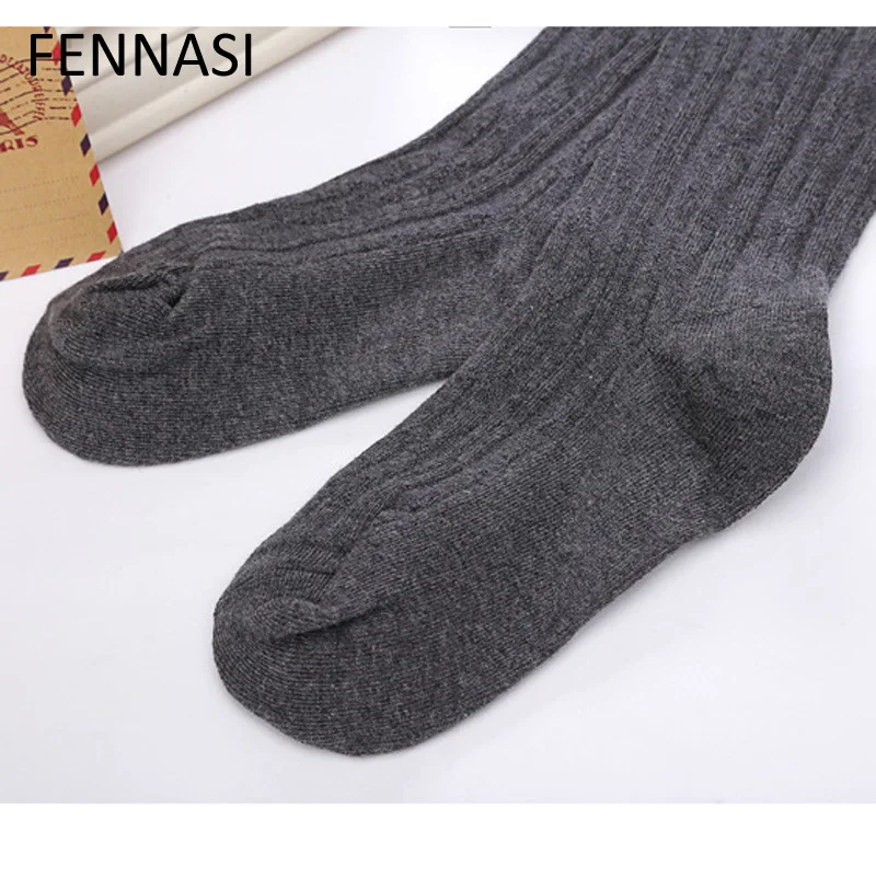 Женские кружевные хлопковые чулки FENNASI белые милые до бедра в японском стиле