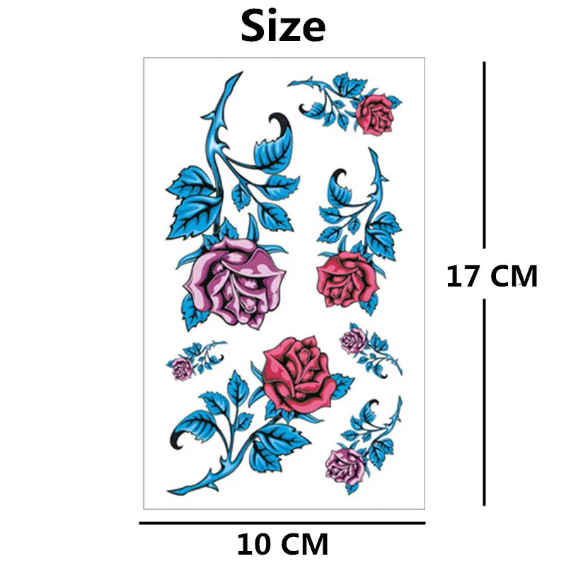 SHNAPIGN Сексуальная Цветочная Временная вспышка для боди арта тату наклейка 10*17 см