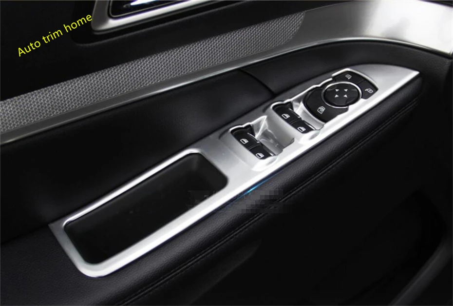 Interior Refit Kit Inner Door Armrest Window Lift Button Panel Sequins Cover Trim 4 Pcs / Set For Ford Explorer 2016 2017 ABS | Автомобили
