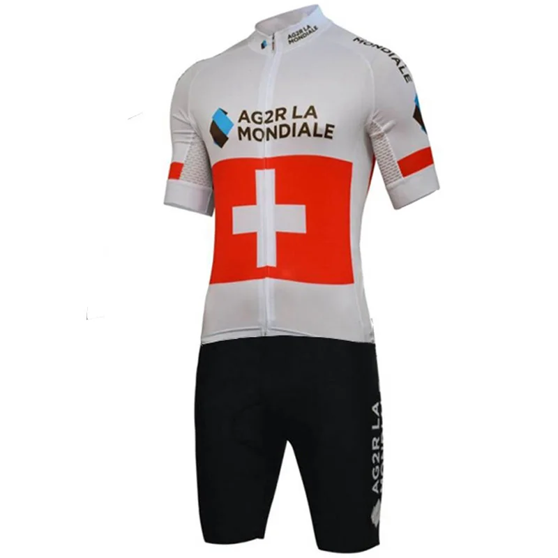 Профессиональная команда AG2R велокостюм из одного предмета летнее боди с