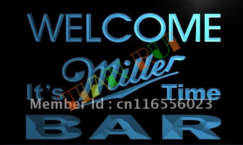 

LA672- BAR Добро пожаловать, светодиодная неоновая вывеска для пива