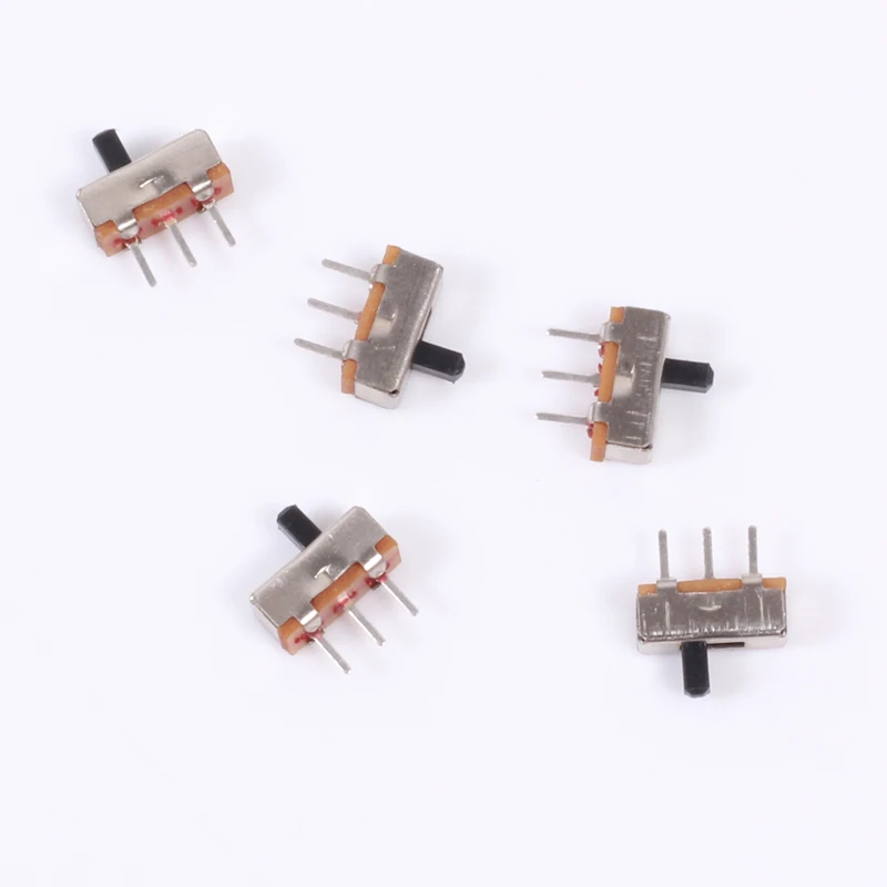 100 шт. ss12d00g3 мини вертикальной ползунковый Переключатель 1P3T 3pin 2-tranches 3 мм для DIY