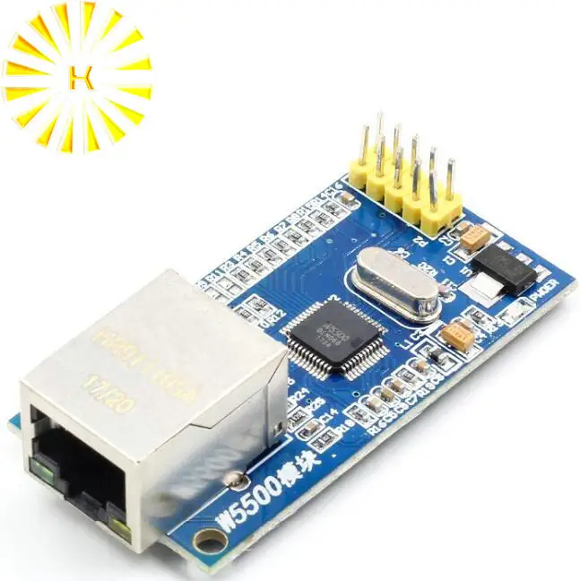 Для Arduino W5500 сети Ethernet модули для Arduino TCP/IP 51/STM32 SPI Интерфейс 3,3 5 V I/O MCU разъем
