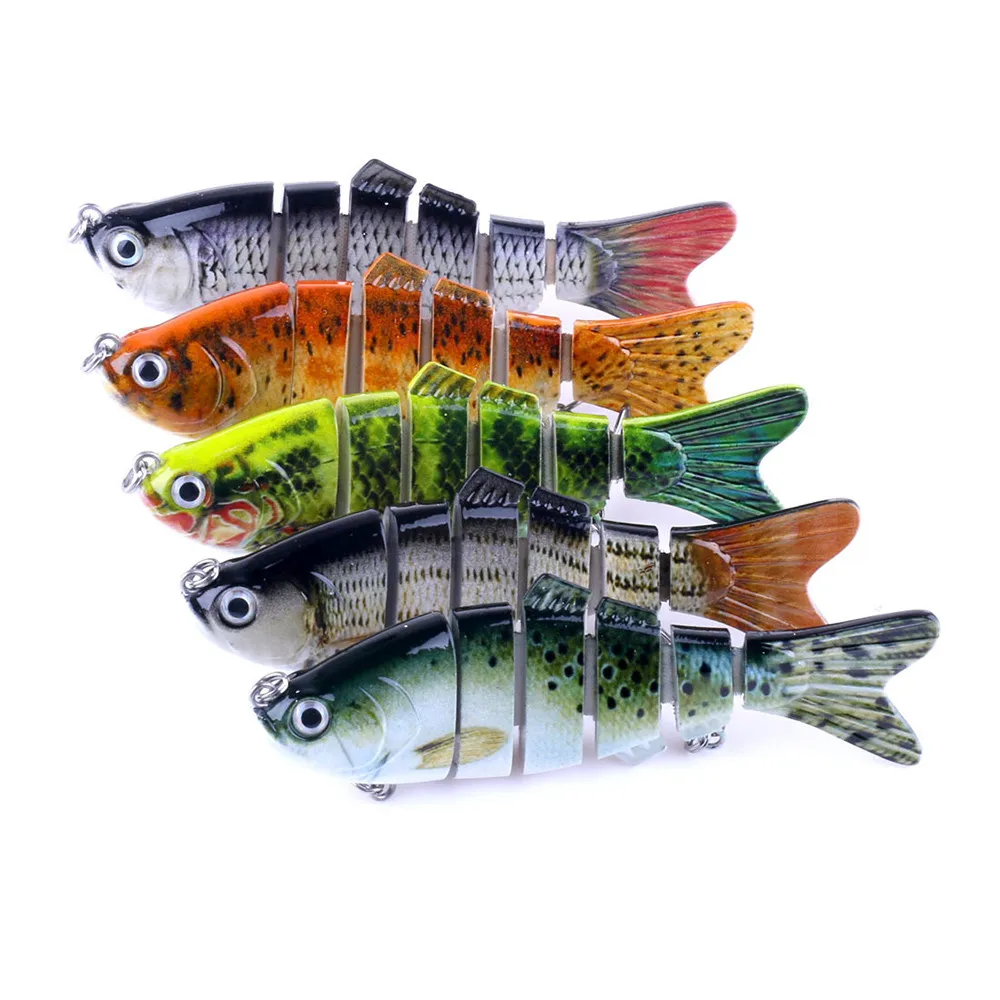 6segment Swimbait приманки Кривошипные твердые рыболовные 7 8 2019 | Спорт и развлечения
