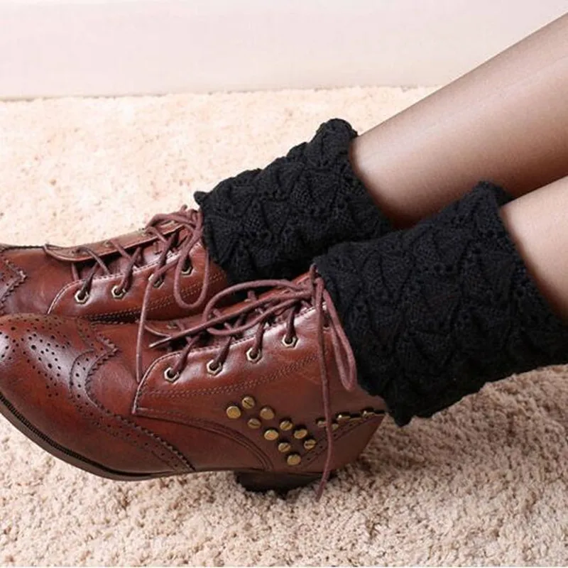 Женские вязаные крючком носки Z1 короткий вкладыш|boot socks|boot cuffsknitted leg warmers |
