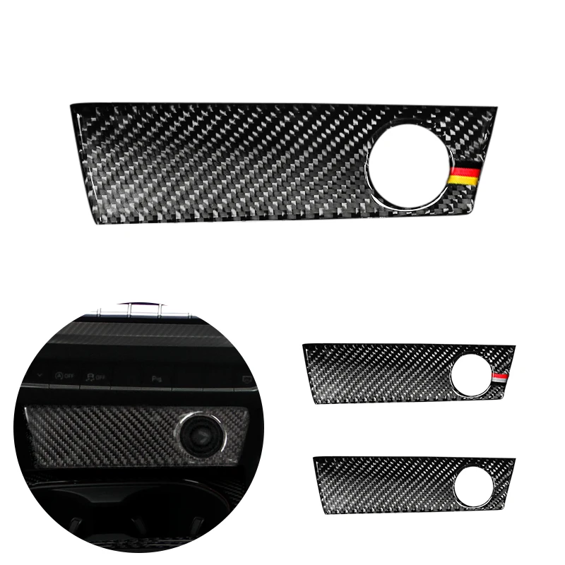 Для Audi A4L A4 B9 2017 2018 углеродное волокно Автомобильная Центральная панель