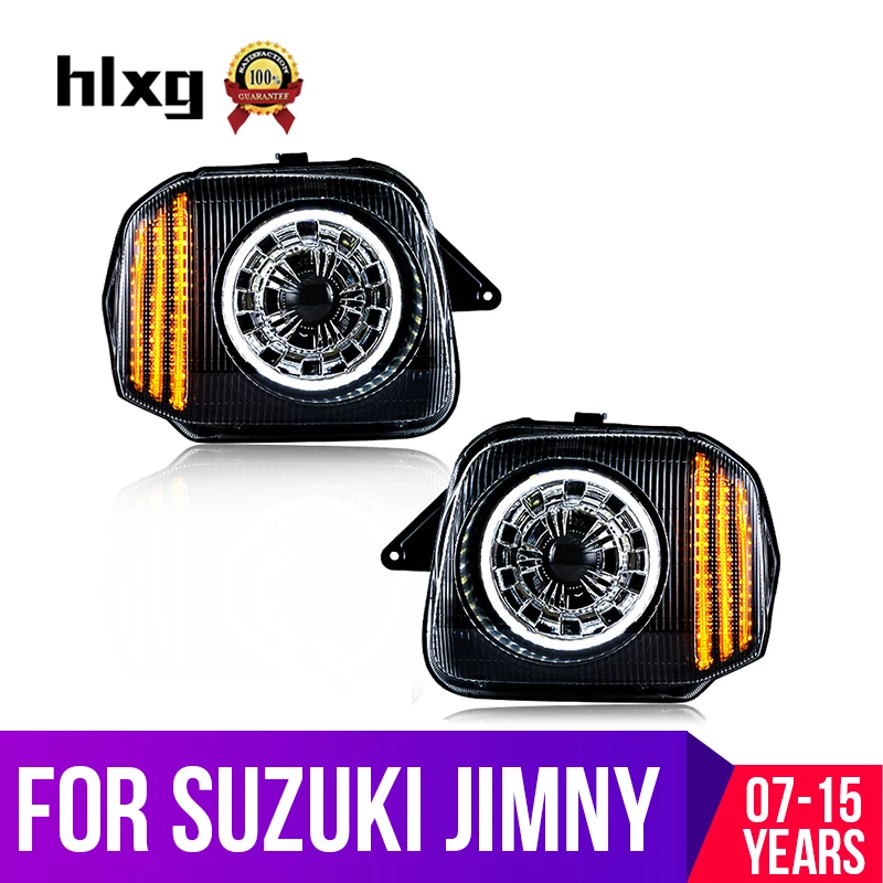 Hlxg 2 шт./1 комплект Автомобильный Стайлинг светодиодный фары для Suzuki Jimny 2007 2015