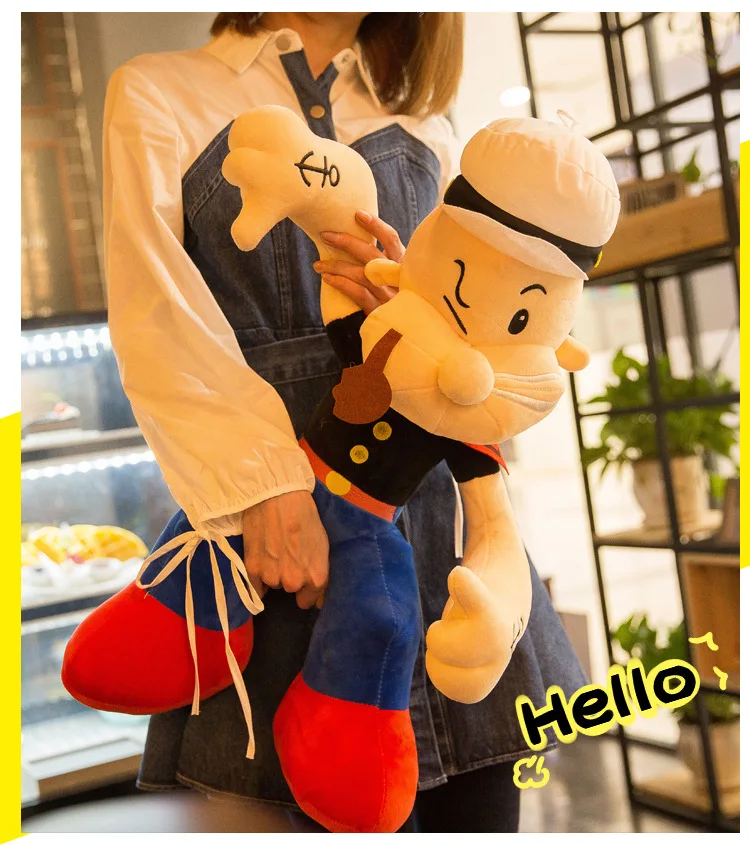 1 шт. 40 см 55 см мультфильм Popeye матроска креативная плюшевая кукла Успокаивающая мягкая игрушка Дети украшение дома подарок