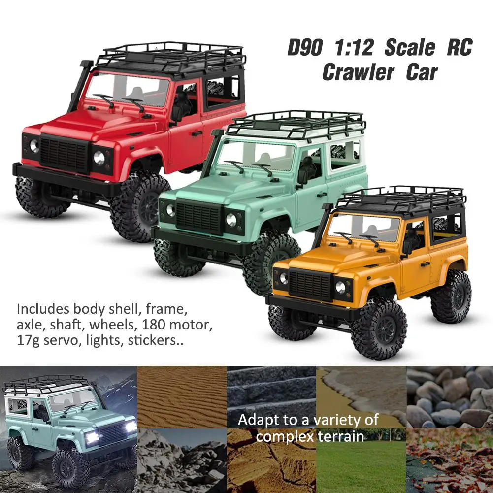 D90 1:12 Масштаб RC Гусеничный автомобиль 4WD пульт дистанционного управления