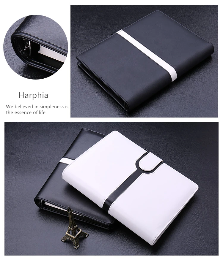 Harphia Binder планировщик креативный A5 многоразового использования спираль вкладыш Блокнот Путешествия журнал цвет контраст filofax программа
