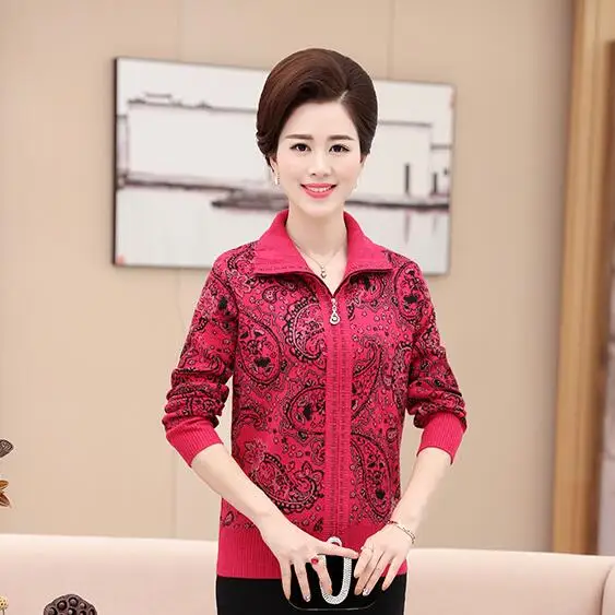 Plus Size Female Cardigan New Women's Winter Sweaters Cashmere Long Sleeve Zipper Cardigans For Women DC164 |