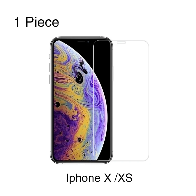 5 шт. 0,15 мм ультратонкое закаленное стекло для iPhone XS XR XS MAX защита экрана чехол для iPhone 8X7 6 6S Plus 5 5S SE XS - Цвет: Iphone X XS