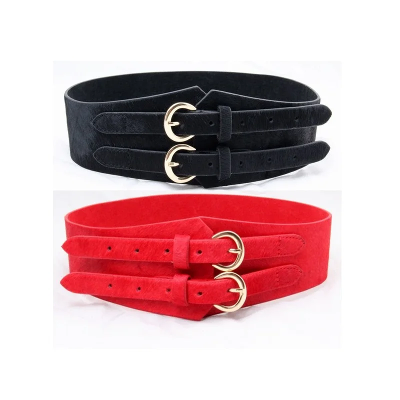 Дизайнерский широкий Леопардовый корсет с двойной пряжкой Женский