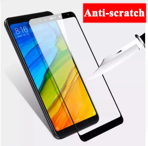 Закаленное стекло ksiomi redmi 5 plus для xiaomi note5 pro защита экрана красный mi 5pro защитный