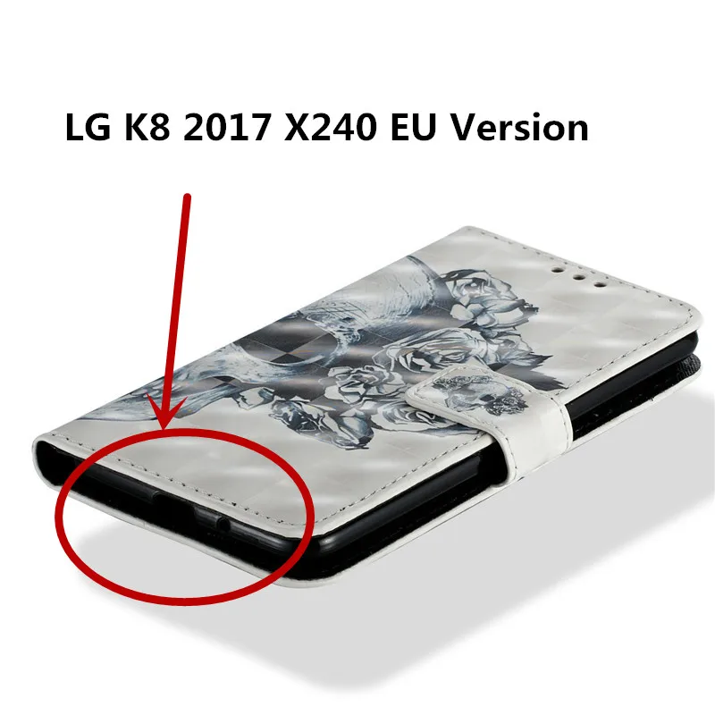 

Wekays Case For LG K8 2017 X240 Cute Cartoon Unicorn Leather Fundas Case sFor LG K 8 2017 X240F X240K X240H X240DS Cover Case K8