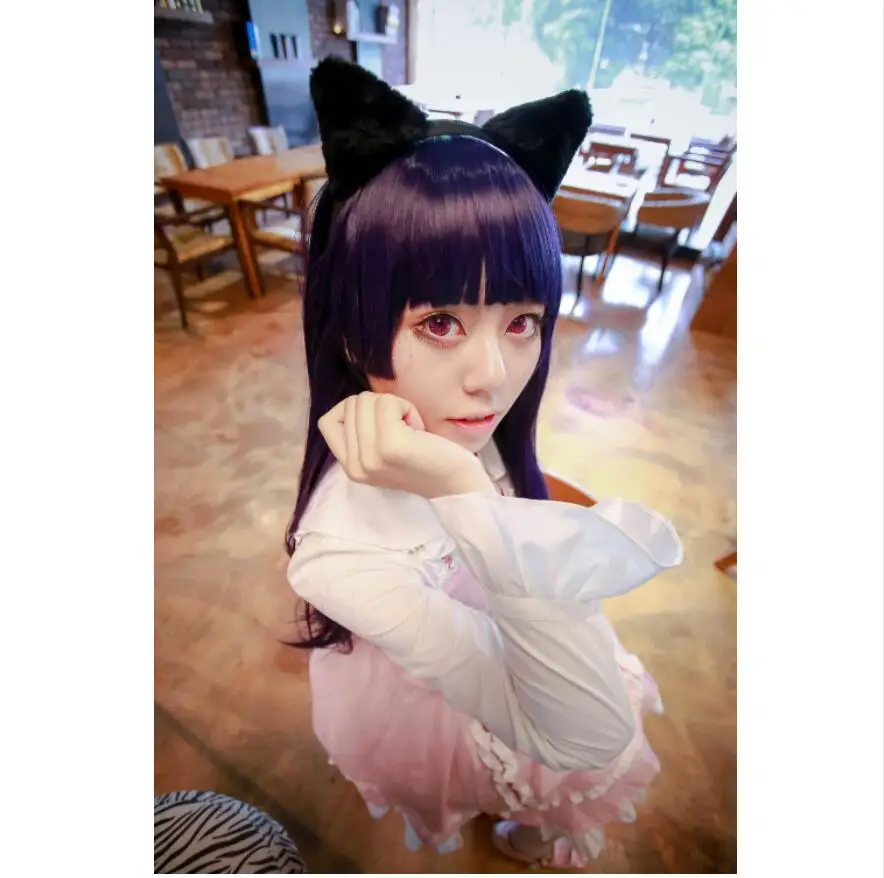 Парик для косплея LIVA GIRL Ruri Gokoru KuroNeko Список эпизодов Oreimo парики костюмы на