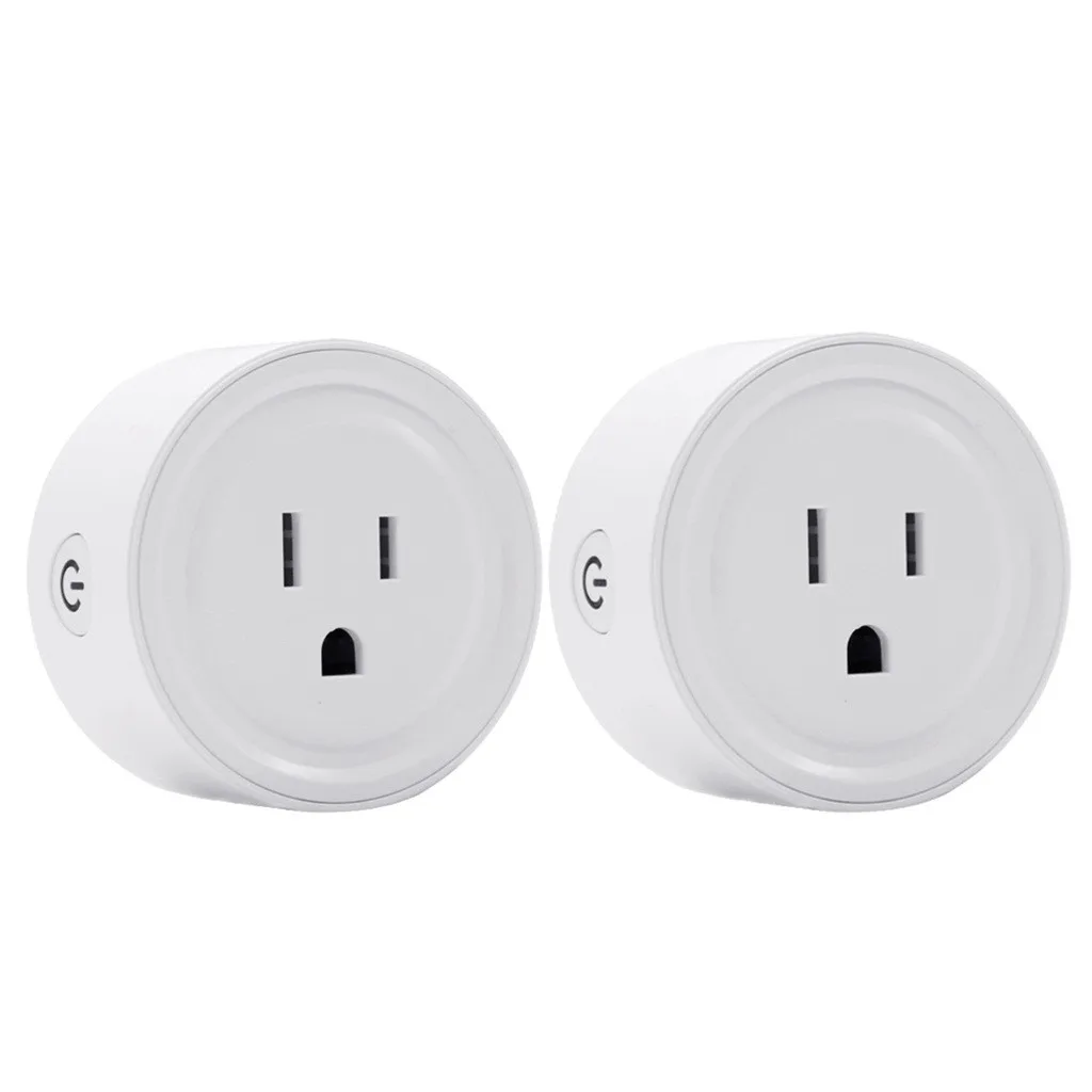 2PCS 4 шт. умная розетка, умная розетка Wi-Fi, штепсельная вилка стандарта США, переключатель для Google Home, управление приложением, для Amazon Alexa, подключается через Wi-Fi разъем L0514 - Цвет: 2PCS