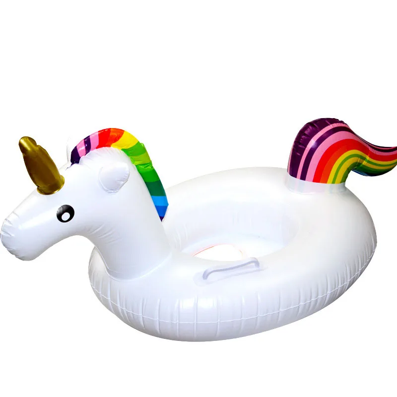 

Mini Unicorn Floating Holder Pool Swim Ring Water Toys Party Boats Baby Pool Toys Inflatable Swimming Ring for Children MJ