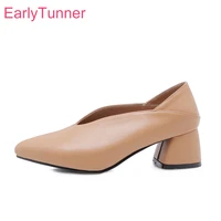 autumn brand new elegant apricot black women nude pumps 2 inch heels lady shoes eb192 plus big small size 3 10 30 43 48