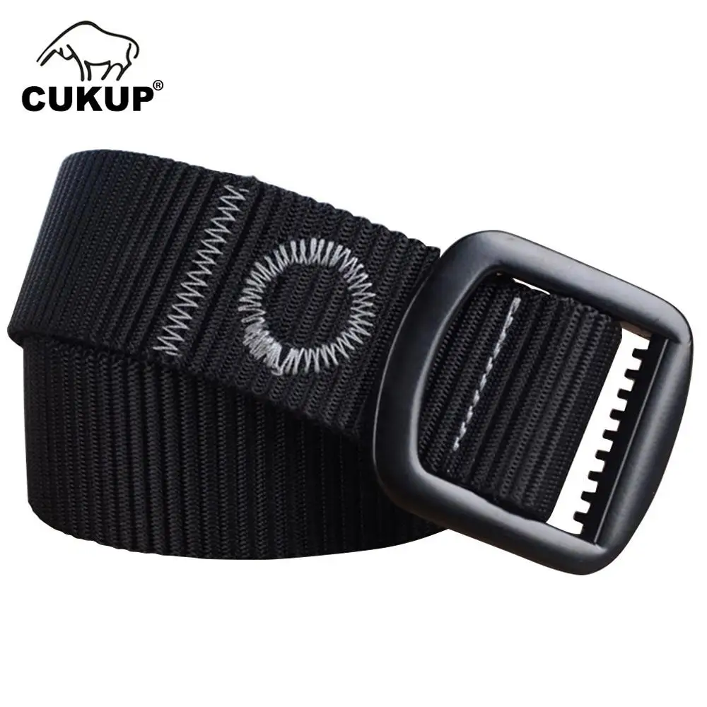 CUKUP Design Multifunctional Smooth Buckles Metal Male Belts High Quality Outdoor Tactical Nylon Belt Jeans Accessories CBCK070