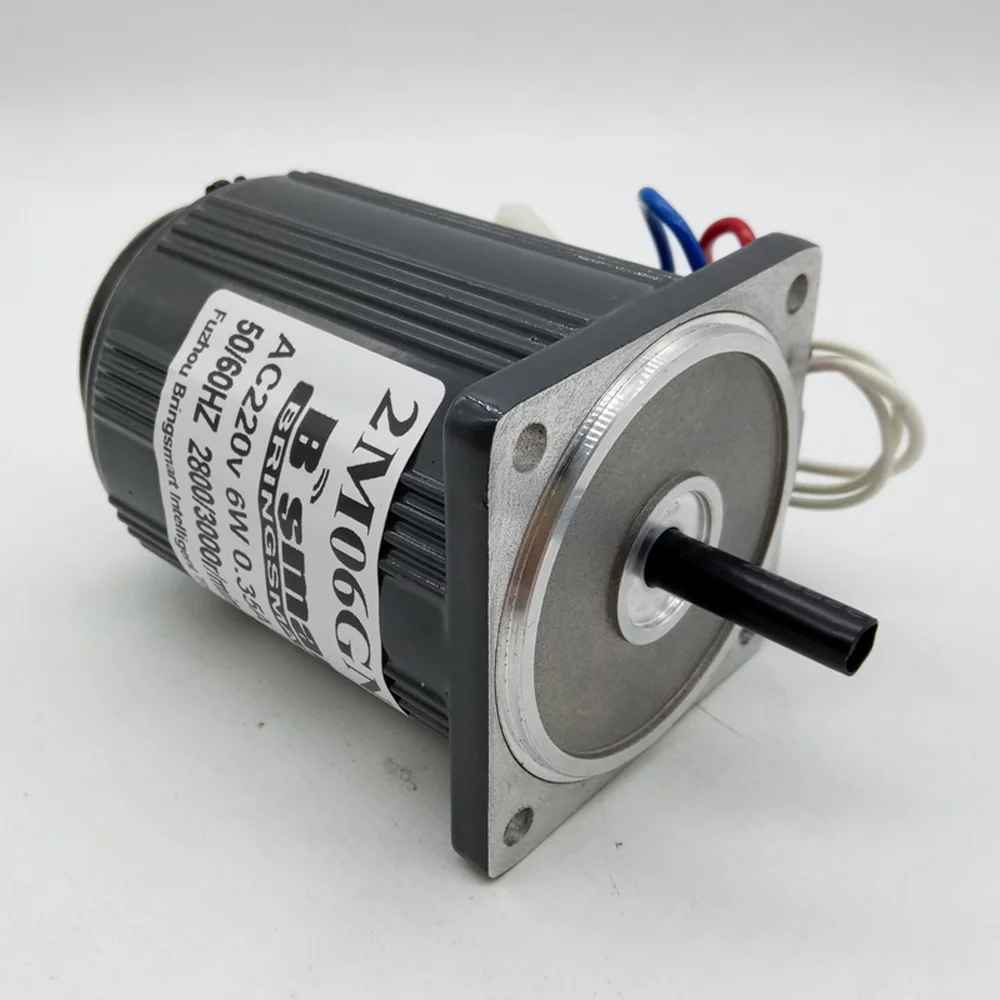 Bringsmart 2M06GN CC AC 220V высокоскоростной Электродвигатель 6 Вт маленькая машина 1400