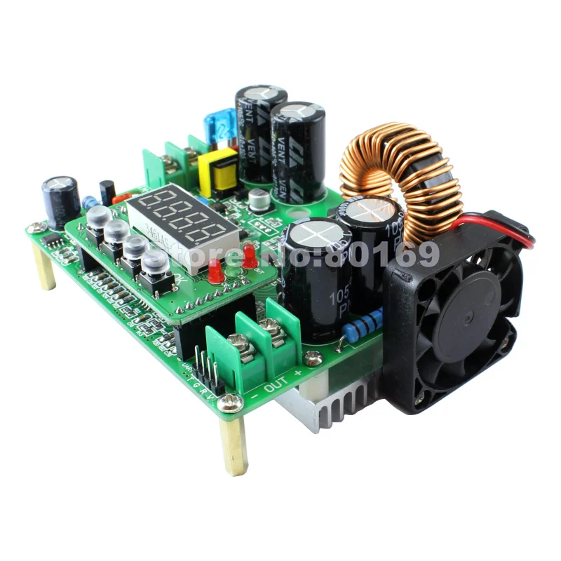 Buck module Высокая Мощность DC-DC понижающий модуль 12 V-72 V до 0-60V 12A CNC регулируемый Мощность питания преобразователь с светодиодный Дисплей 720W - Цвет: Buck module