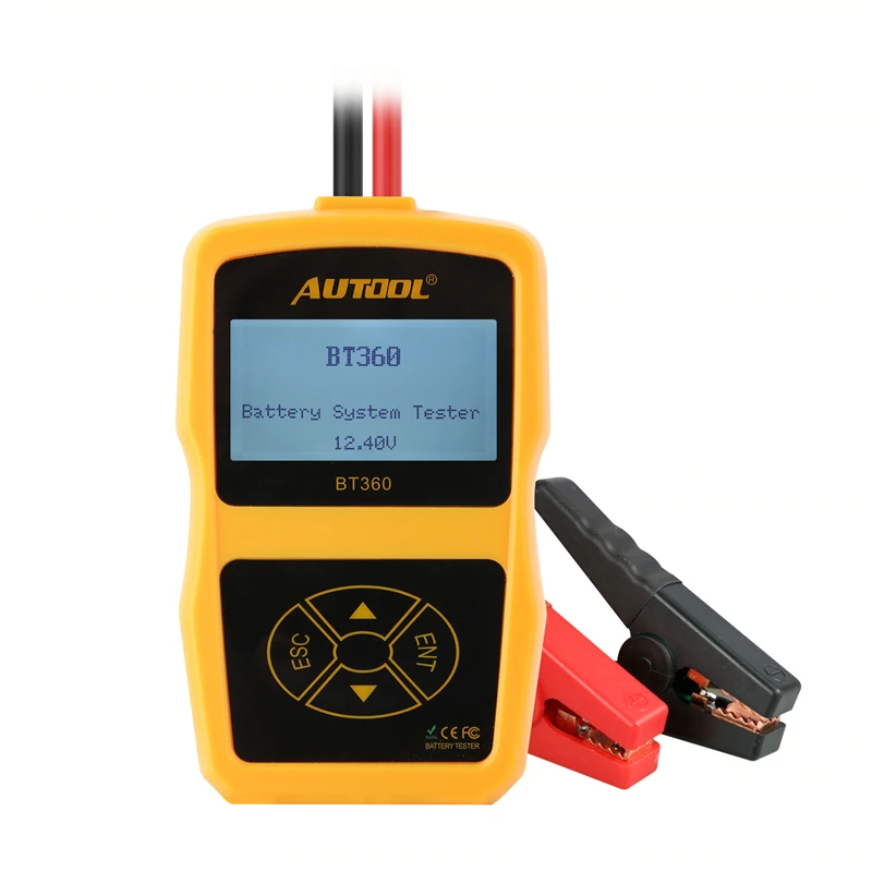 AUTOOL BT360 многоязычный 12 в цифровой тестер автомобильных аккумуляторов для